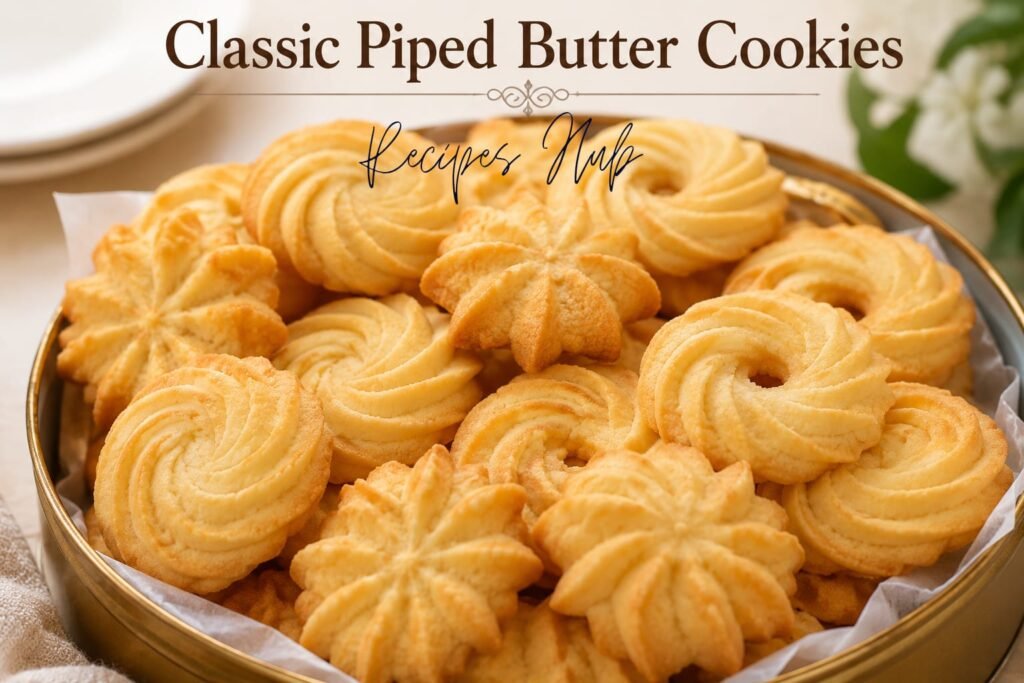 Classic Piped Butter Cookies